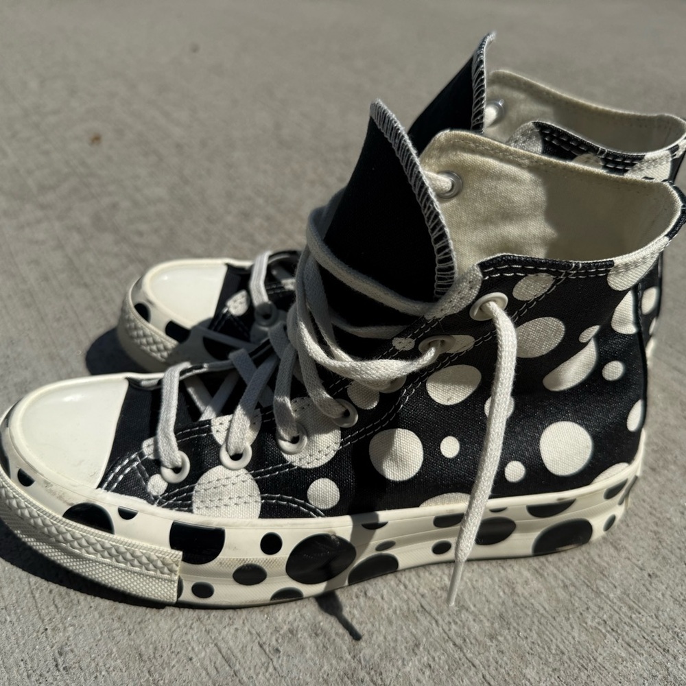 Converse Women’s Chuck 70 High Top shoes Polka Dot Size 7 Lace Up - Picture 3 of 9